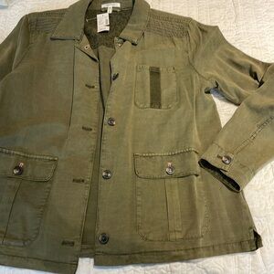 Maurice lightweight khaki jacket NWT